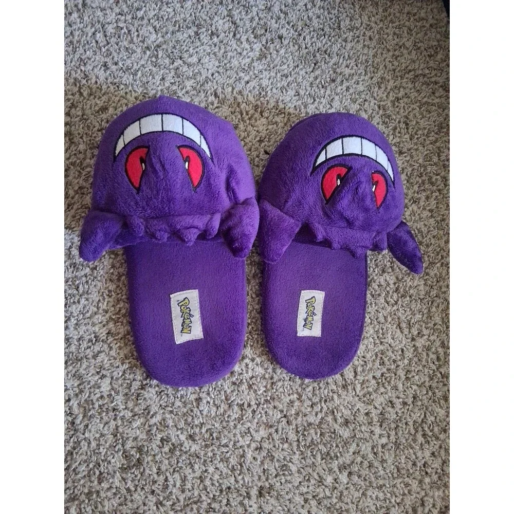 Gengar Slippers - Pokemon Bioworld Plush Slippers -Slip Ons Adult Size XL